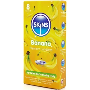 SKINS - PACK DE 8 PRÃSERVATIFS BANANE PREMIUM